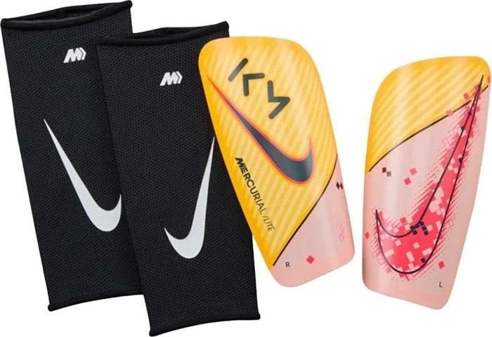 Nike Kylian Mbappé Mercurial Lite Schienbeinschützer laser orange/hyper punch/armory navy