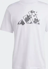 adidas Train Essentials Seasonal Training Graphic Funktionsshirt kurzarm white/grey five