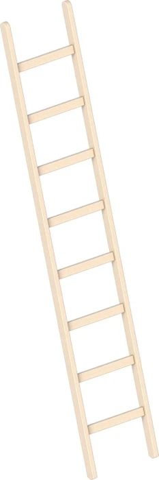 Layher Topic 1052 Holz Anlegeleiter, 8 Stufen