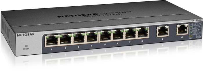 Netgear GS110 Desktop Gigabit Switch, 10x RJ-45