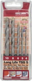 Alpen Long Life TSS 5 Betonbohrer-Sortiment inkl. Werkzeugbox, 5-tlg.