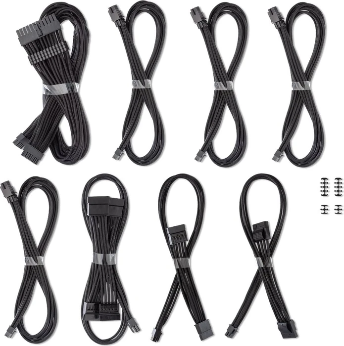 CableMod C-Series Pro ModMesh Cable Kit, Corsair Type 5, schwarz