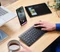 Trust Lyra Compact Wireless Keyboard, schwarz, USB/Bluetooth, DE Vorschaubild
