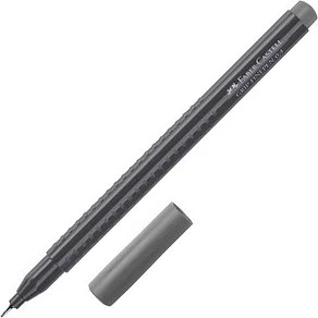 Faber-Castell Grip Finepen Faserschreiber 0.4mm grau
