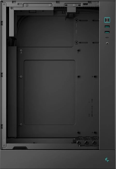 DeepCool CH170 Plus, schwarz, Glasfenster