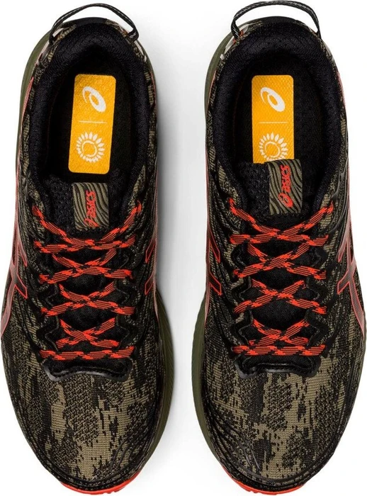 Asics Fuji Lite 3 mantle green/cherry tomato (Herren)