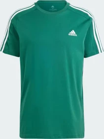 adidas Essentials Single 3-Streifen T-Shirt kurzarm collegiate green (Herren)