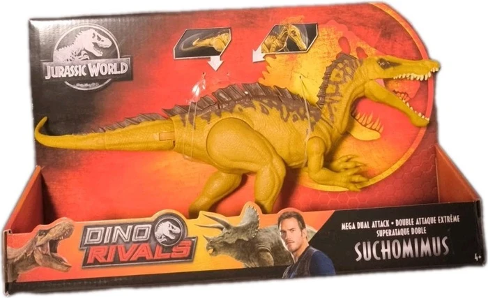 Mattel Jurassic World - Dino Rivals Mega Doppel-Attacke Suchomimus