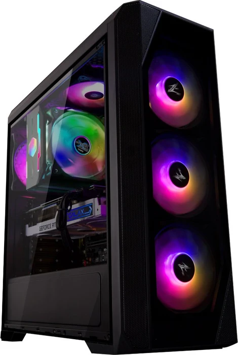 Zalman N5 TF, schwarz, Glasfenster