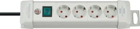 Brennenstuhl Premium-Line, 4-fach, 1.8m, grau