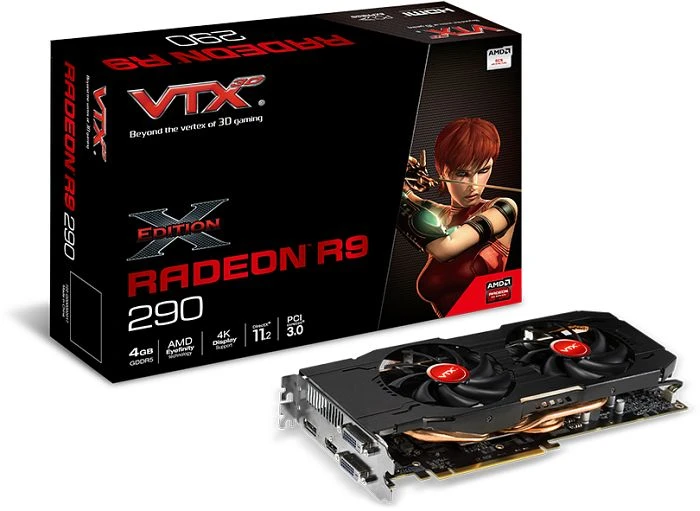 VTX3D Radeon R9 290 X-Edition V2, 4GB GDDR5, 2x DVI, HDMI, DP
