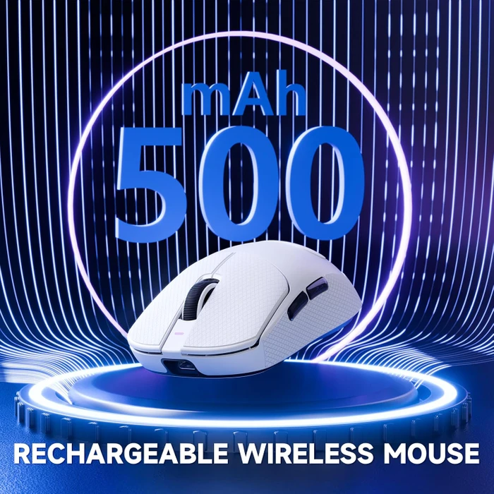 Attack Shark X8 Pro Tri-mode Wireless Gaming Mouse, weiß, inkl. Grip Tape, USB/Bluetooth