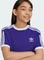 adidas 3-Streifen T-Shirt kurzarm collegiate purple (Junior) Vorschaubild