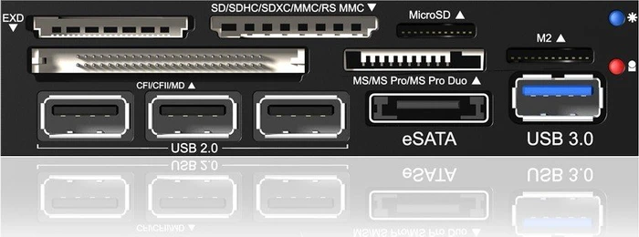RaidSonic Icy Box IB-864-B Multi-Slot-Cardreader, USB 2.0 9-Pin Stecksockel [Stecker]