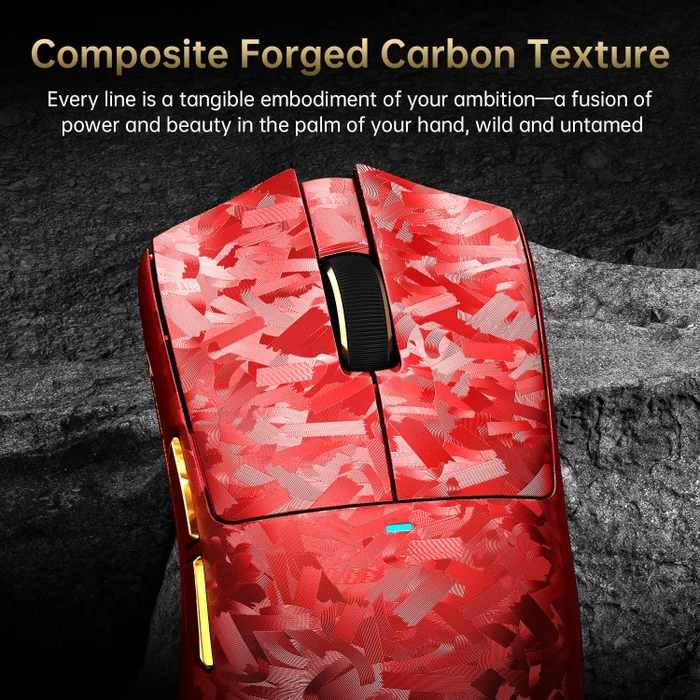 Attack Shark X11 Ultra Carbon Fiber 8KHz Wireless, Forged Red, USB/Bluetooth