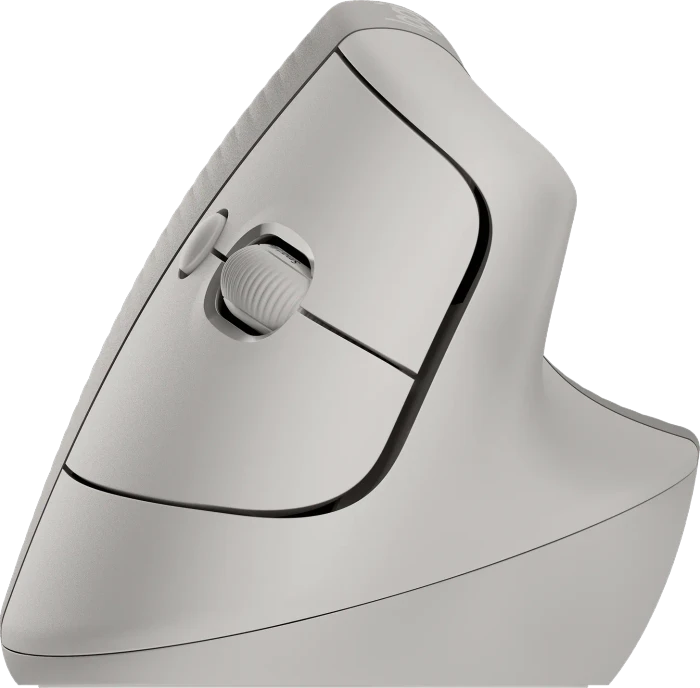 Logitech Lift Vertical Ergonomic Mouse, Sand, Logi Bolt, USB/Bluetooth