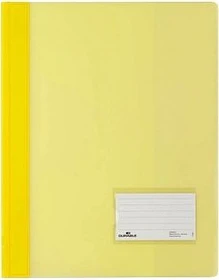 Durable Duralux Transluzent Schnellhefter, A4, gelb/transparent, 10er-Pack