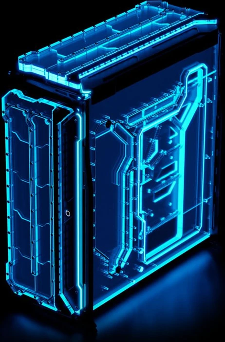 Singularity Computers Spectre [3.0], silber, Acrylfenster