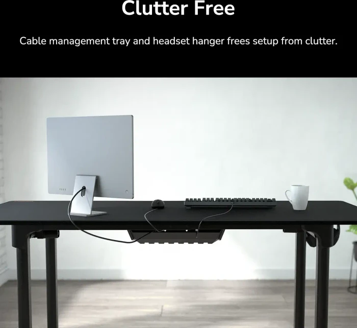 Cougar E-Grav Gaming Desk elektrisch höhenverstellbarer Schreibtisch 160x75cm Carbon-Optik/schwarz