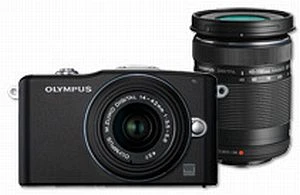 Olympus PEN E-PM1 schwarz mit Objektiv M.Zuiko digital 14-42mm 3.5-5.6 II und M.Zuiko digital ED 40-150mm 4.0-5.6