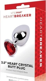 Whipsmart Heartbreaker Collection Heart Crystal Butt Plug large