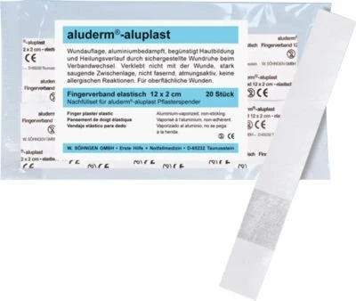 Söhngen Aluderm Aluplast Fingerverband Nachfüllset, 2 x 12cm, 20 Stück