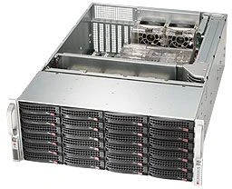 Supermicro SuperChassis 846BE16-R920B, grau/schwarz, 4HE, 1x 920W redundant