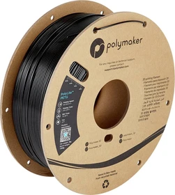 Polymaker PolyLite PETG, schwarz, Spule, 1.75mm, 1.00kg