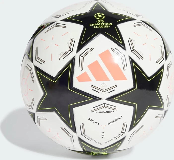 adidas UCL J290 2024/2025 Group Stage Kids League Fußball white/black/team solar yellow