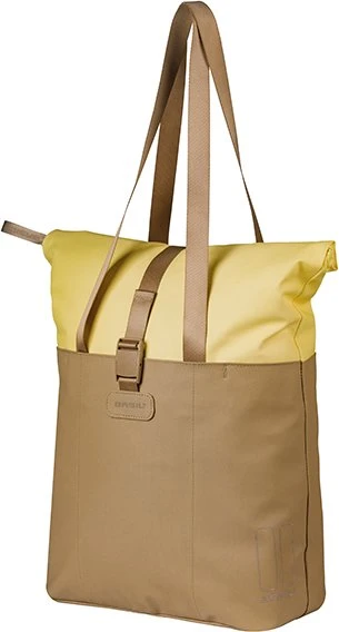Basil Vive Shopper MIK Hooks Gepäcktasche sand/yellow