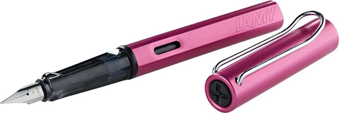 Lamy AL-star Special Edition 2018 vibrant pink, rechte Hand, extra fein