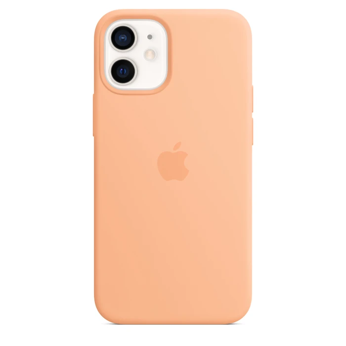 Apple Silikon Case mit MagSafe für iPhone 12 Mini Cantaloupe