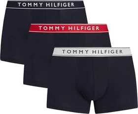 Tommy Hilfiger Everyday Essentials 3er Boxer Briefs th wht/med red/dsrt sky (Herren)