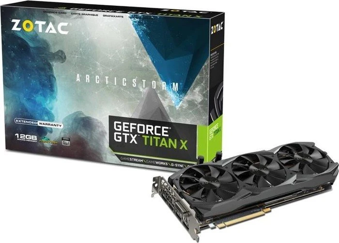 Zotac GeForce GTX Titan X Arctic Storm, 12GB GDDR5, DVI, HDMI, 3x DP