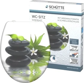 Schütte Duroplast WC-Sitz mit Absenkautomatik und Schnellverschluss jasmin