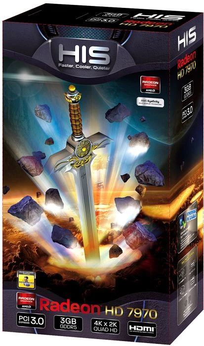 HIS Radeon HD 7970, 3GB GDDR5, DVI, HDMI, 2x mDP
