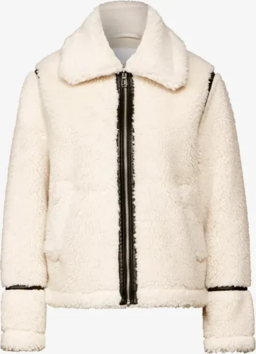 Street One Studio Teddy mit Details Jacke lucid white (Damen)