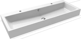 Kaldewei Puro 3168 Aufsatz-Doppelwaschtisch 120x46x12cm, Perl-Effekt, cool grey 30
