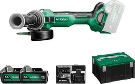 Hikoki G1813DAW2Z Akku-Winkelschleifer inkl. Koffer + 2 Akkus 5.0Ah