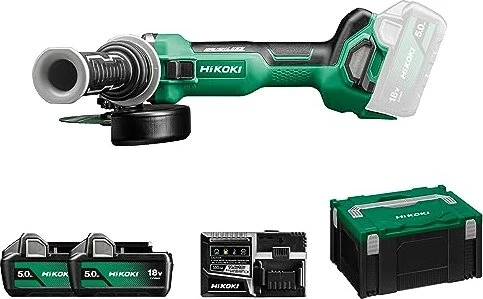 Hikoki G1813DAW2Z Akku-Winkelschleifer inkl. Koffer + 2 Akkus 5.0Ah