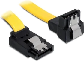DeLOCK SATA Kabel gelb 0.3m Metall, oben/unten (82820)