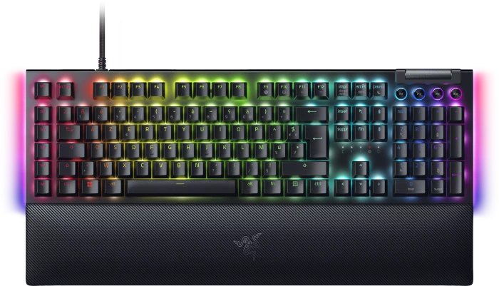 Razer BlackWidow V4, Razer GREEN Clicky Gen-3, USB, FR
