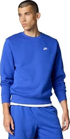 Nike Club Fleece Crew Sweatshirt game royal/white (Herren)
