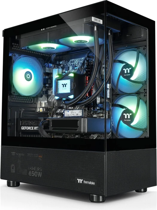 Thermaltake FTW V170A, Black, Ryzen 7 7800X3D, 32GB RAM, 1TB SSD, GeForce RTX 5070