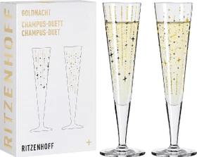 Ritzenhoff Goldnacht H24 Champagnerglas, 2 Stück