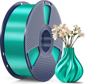 Sunlu Silk PLA+, grün, Spule, 1.75mm, 1.00kg
