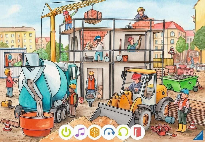 Ravensburger tiptoi Puzzle: Puzzle für kleine Entdecker: Baustelle