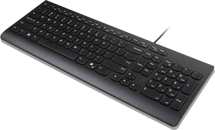 Lenovo Essential Wired Keyboard, schwarz, mit Copilot-Taste, USB, DE