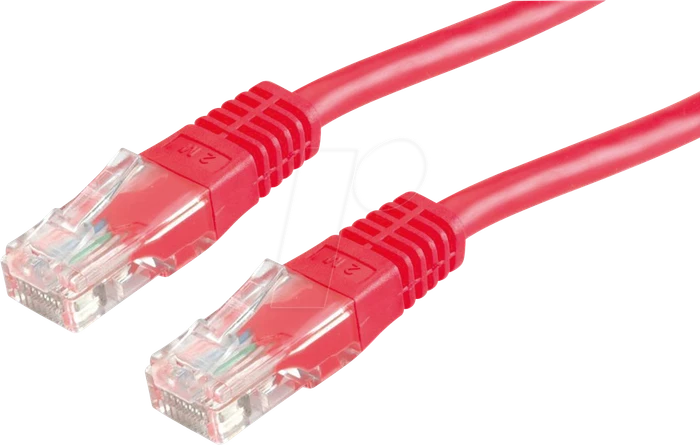 Value Patchkabel, Cat6, U/UTP, RJ-45/RJ-45, 1m, rot