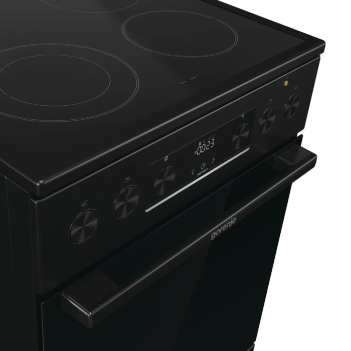 Gorenje GECS5C70BPA Elektroherd mit Glaskeramik-Kochfeld